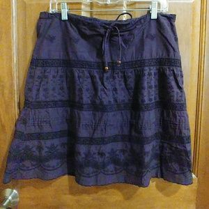 🌺Prana drawstring skirt-eyelet detailing - size S